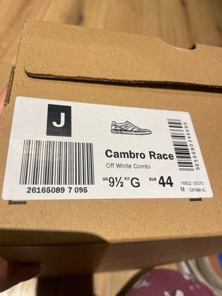 Zapatillas Clarks Hombre Piel T.44 Crudo