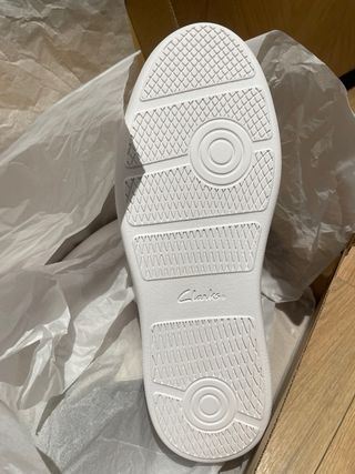 Zapatillas Clarks Hombre Piel T.44 Crudo