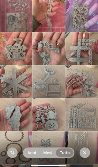 Fustelle metalliche per scrapbooking