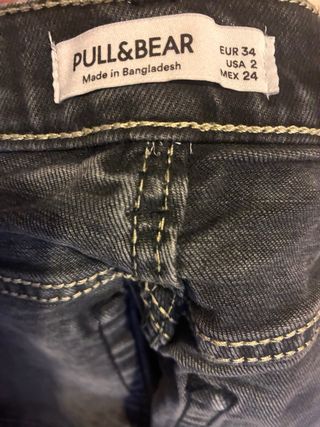 Vaqueros negros anchos talla 34