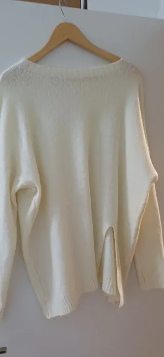 Jersey largo crema talla única