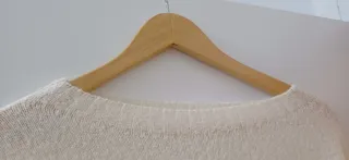 Jersey largo crema talla única