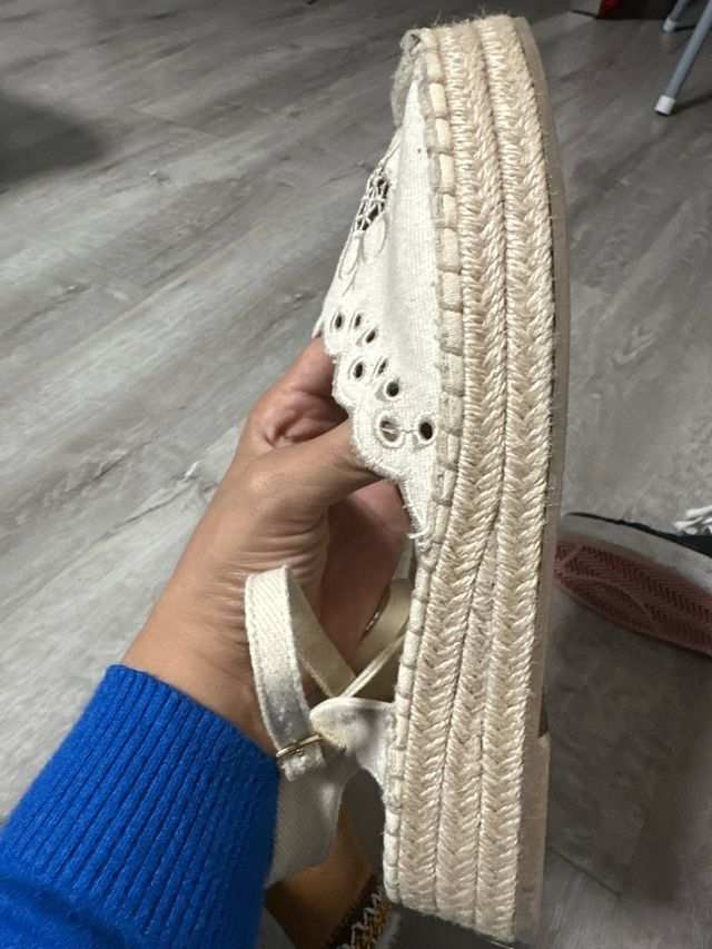 Zapatillas Zara Beige/Blanco Talla 38