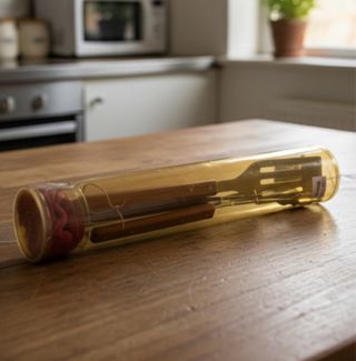 Set barbecue in tubo trasparente