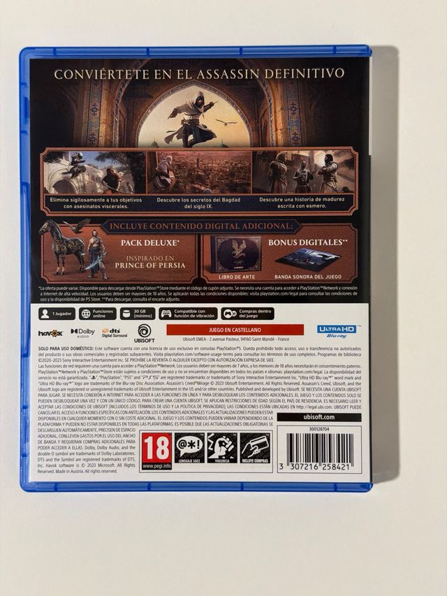 Assassins Creed Mirage PS5 Deluxe Edition