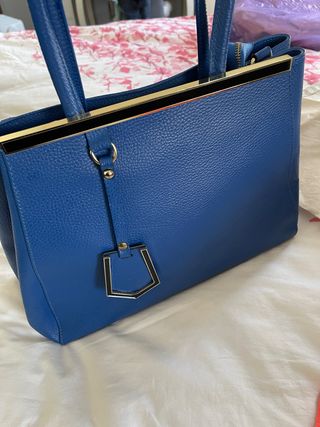 Bolso Piel Renata Corsi Azul