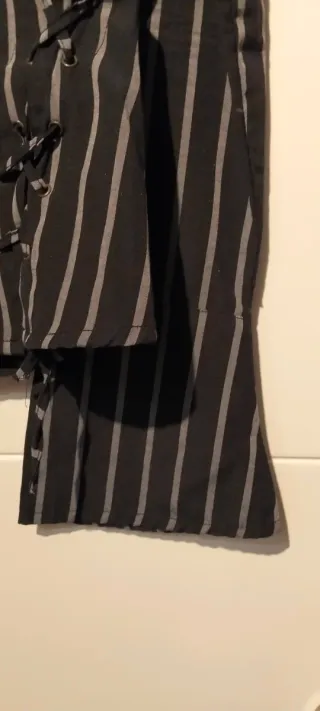 Camisa PRIVILEGE rayas negro/gris talla XS