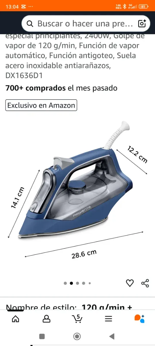 Plancha de vapor Rowenta Effective 2400W