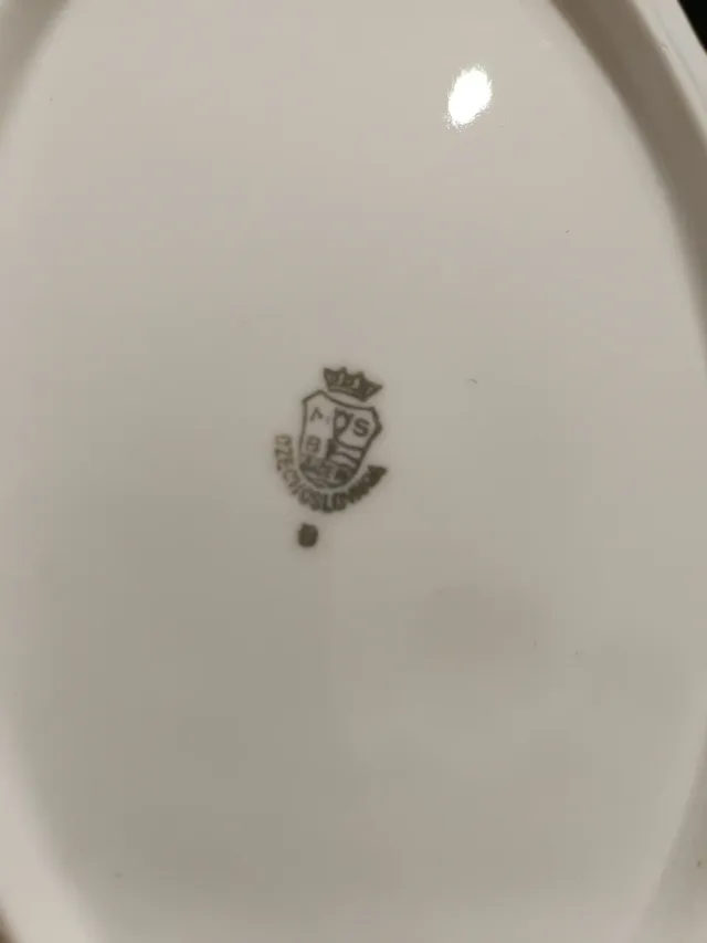 Piatto vintage porcellana Boemia