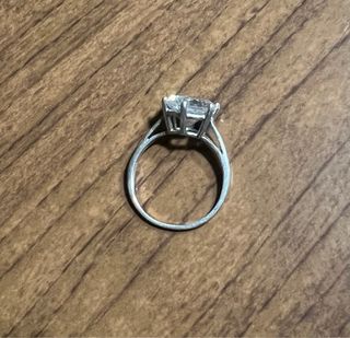 Anello Argento Zircone diametro cm 2,20