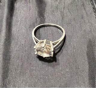 Anello Argento Zircone diametro cm 2,20