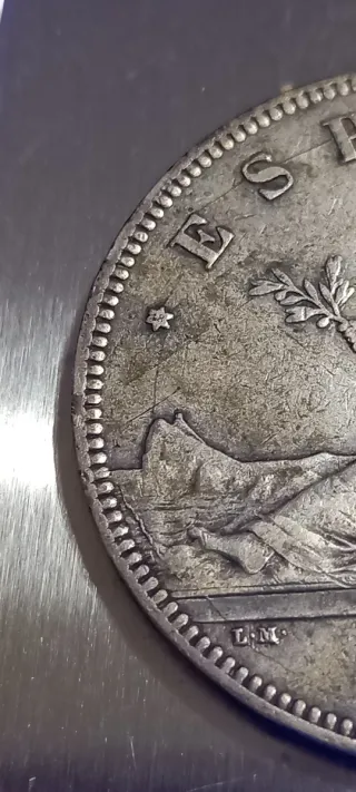5 Pesetas Plata 1870