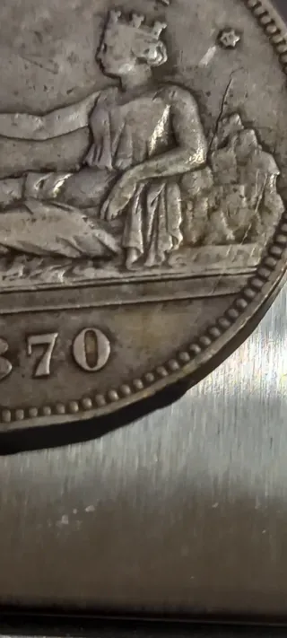 5 Pesetas Plata 1870