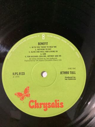 Jethro Tull - Benefit LP Vinile Originale 1970