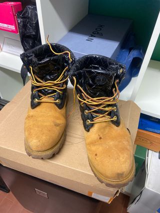 Timberland Anfibi Pelle Uomo Beige/Nero numero91/2