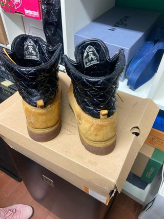 Timberland Anfibi Pelle Uomo Beige/Nero numero91/2