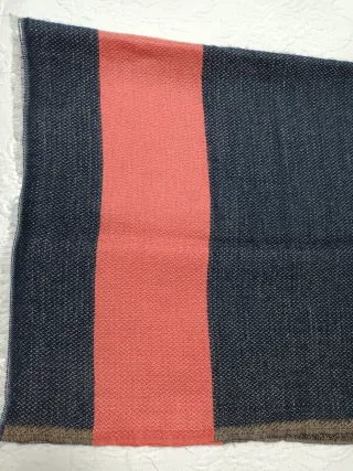 Pañuelo/Bufanda Azul y Coral