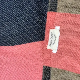 Pañuelo/Bufanda Azul y Coral