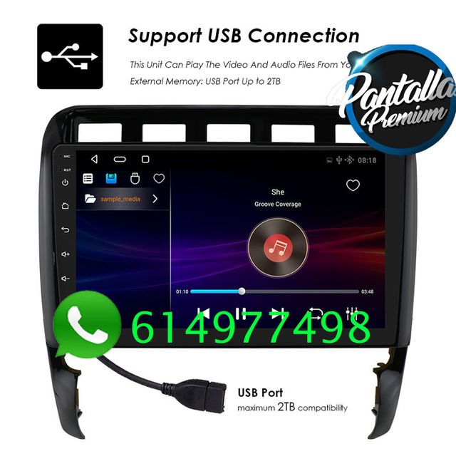 Radio Pantalla CARPLAY GPS Para Porsche Cayenne