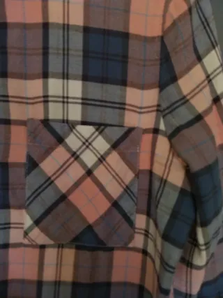 Camisa cuadros rosa y azul