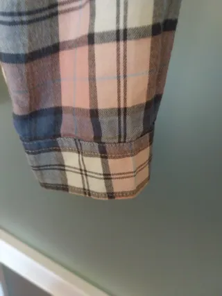 Camisa cuadros rosa y azul