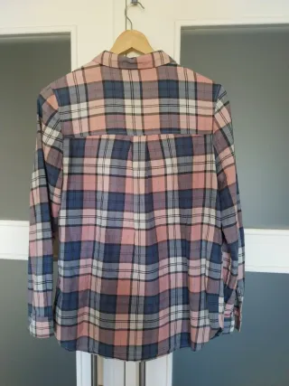 Camisa cuadros rosa y azul