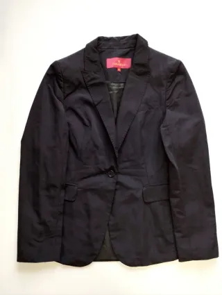 Blazer Caramelo Negro Mujer