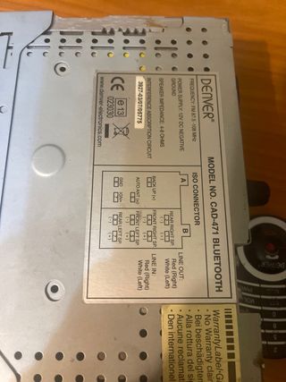 radio para coche Denver Bluetooth y CD