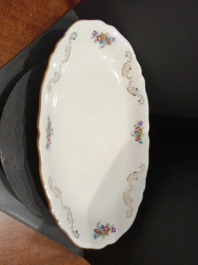 Piatto ovale porcellana vintage