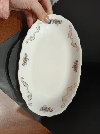 Piatto ovale porcellana vintage