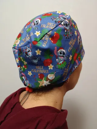 Cuffietta chirurgica donna Stitch Mele Kalikimaka