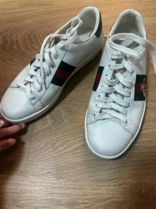 Zapatillas Gucci Blancas con Rayas