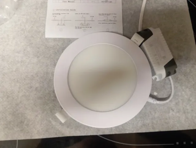 Luz LED Panel Empotrable Redonda