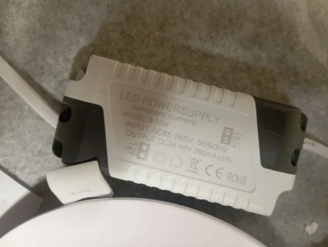 Luz LED Panel Empotrable Redonda