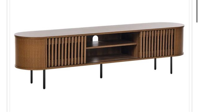 Mueble TV salónBeliani madera y metal Nuevo