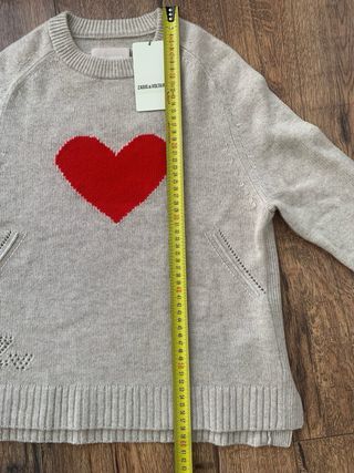 Jersey Zadig & Voltaire Corazón Rojo Talla S