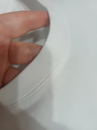 Camiseta Bershka Blanca Estampada