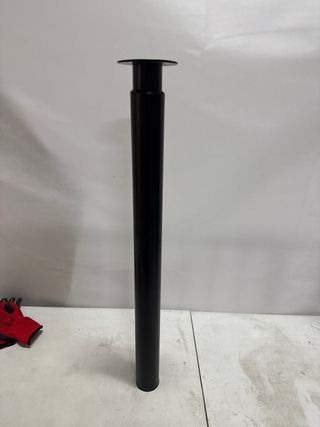 Piede da tavolo in acciaio regolabile nero