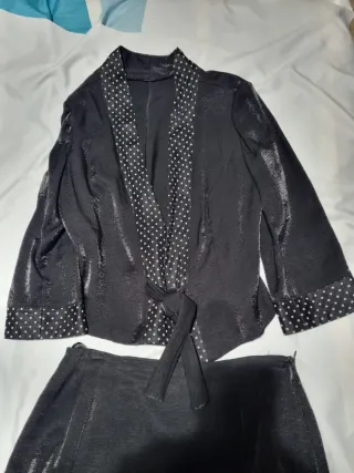 2 Conjuntos Falda y Chaqueta Vintage Lunares