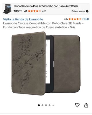 Custodia Kobo Clara 2E kwmobile Grigia