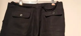 Pantalón negro pierna ancha EASY WEAR talla 44