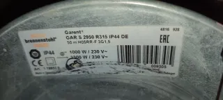 Enrollacables Brennenstuhl 50 m – Marco de Acero