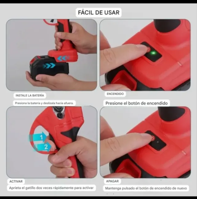 Forbici elettriche a batteria ricaricabile