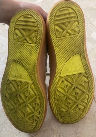 Zapatillas Converse Bajas Lavanda/Amarillo