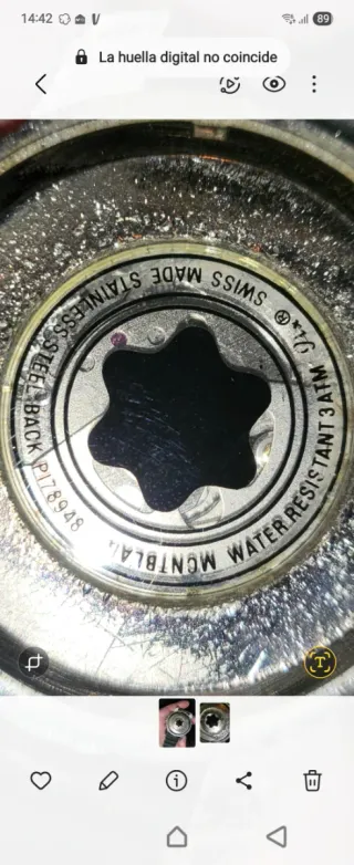 Reloj Montblanc Negro y Plateado