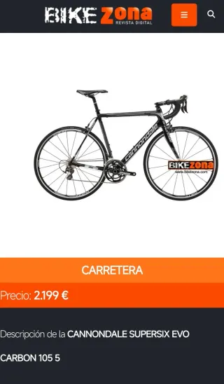 Bicicleta Carretera Cannondale Supersix Evo