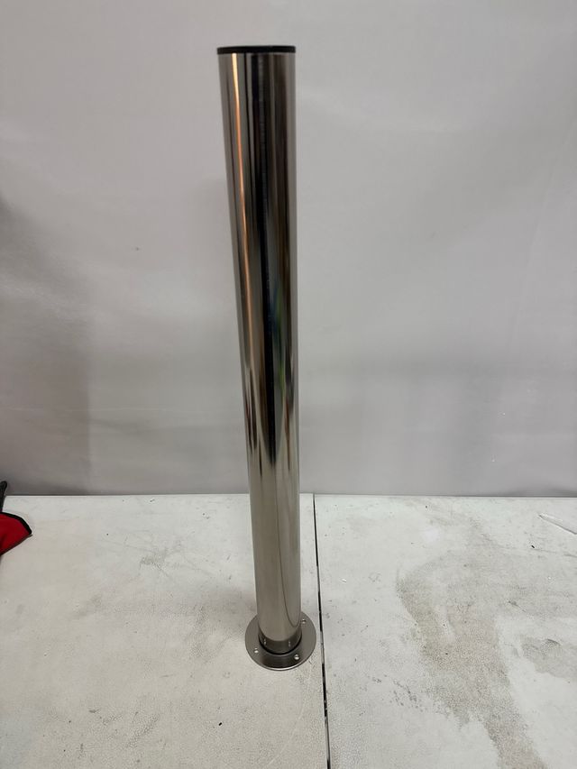 Pie de mesa acero inoxidable regulable