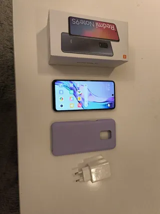 Xiaomi Redmi Note 9S Glacier White+ Custodia Malva