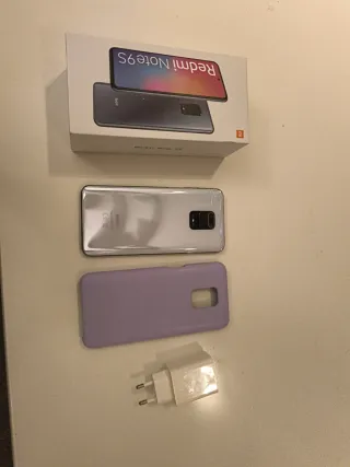 Xiaomi Redmi Note 9S Glacier White+ Custodia Malva