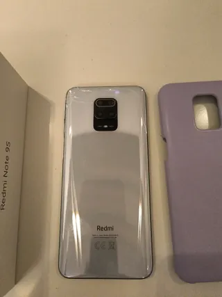 Xiaomi Redmi Note 9S Glacier White+ Custodia Malva